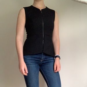 BCBGMAXAZRIA Abrielle Puplum Vest Top